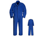 Twill Action Back Coveralls - Black, Brown, Electric Blue, Orange
